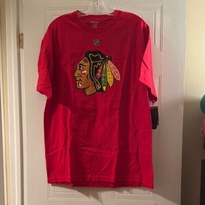 Reebok Red Short Sleeve Tee with Bold Graphic